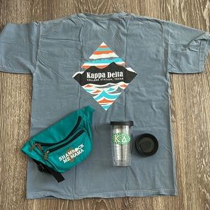 Kappa Delta Tshirt, Fanny Pack, & Tervis Bundle